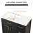 36 Inch Single Bathroom Vanity With Ceramic Sink Top, Bathroom Vanity Cabinet With 3 Drawers And 2 Doors-1551133274