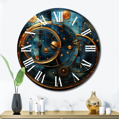 Horloge murale en métal