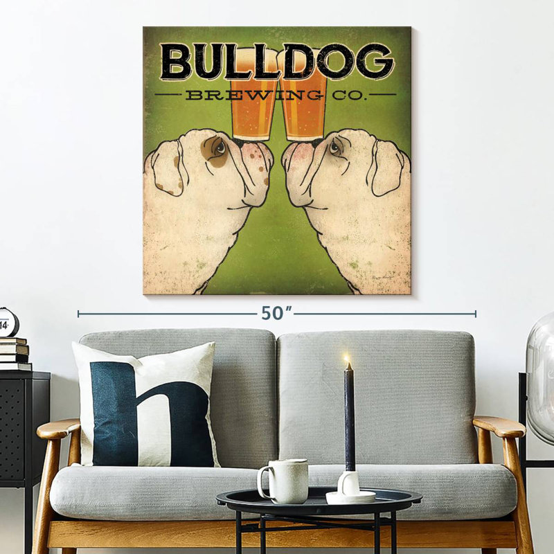 Bulldog Brewing, H 33 po x l 33 po