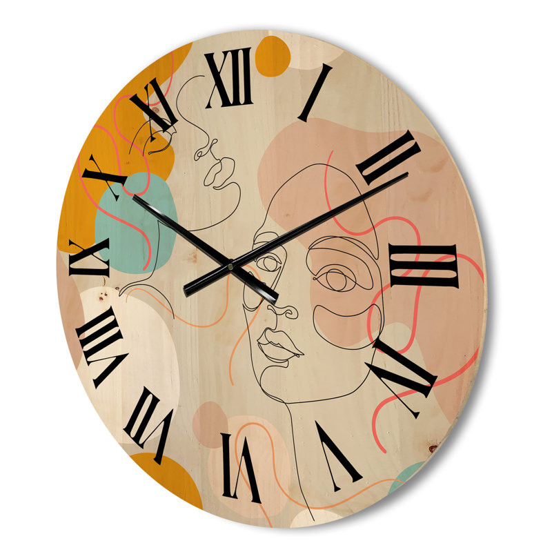 Horloge murale en bois, Moyenne