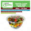  Bols à salade jetables transparents 48 oz avec couvercles - pour le déjeuner, la préparation des repas, les fruits et les salades (600)