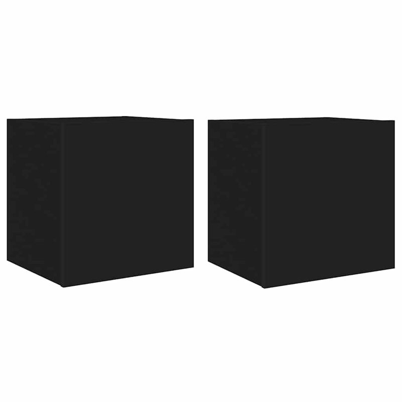 Meuble télé vidaXL, H 15,7 po x L 16 po x l 13,8 po, Noir, 2