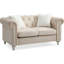 Causeuse élégante beige avec touche moderne