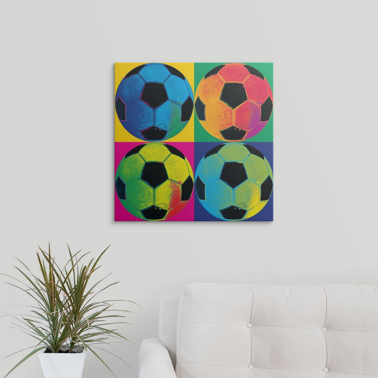 Ball Four Graphic Art, 20" H x 20" W x 1.5" D, Canvas
