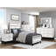 Table de chevet moderne moderne en blanc