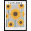 "Sunflower", art mural texturé encadré-2086050452-2086050451