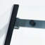 Porte de douche coulissante simple semi-cadre, acier inoxydable en nickel brossé, verre trempé transparent épais