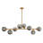 8-light Linear Chandelier Bubble Chandelier Modern Chandelier For Dining Room And Kitchen Island