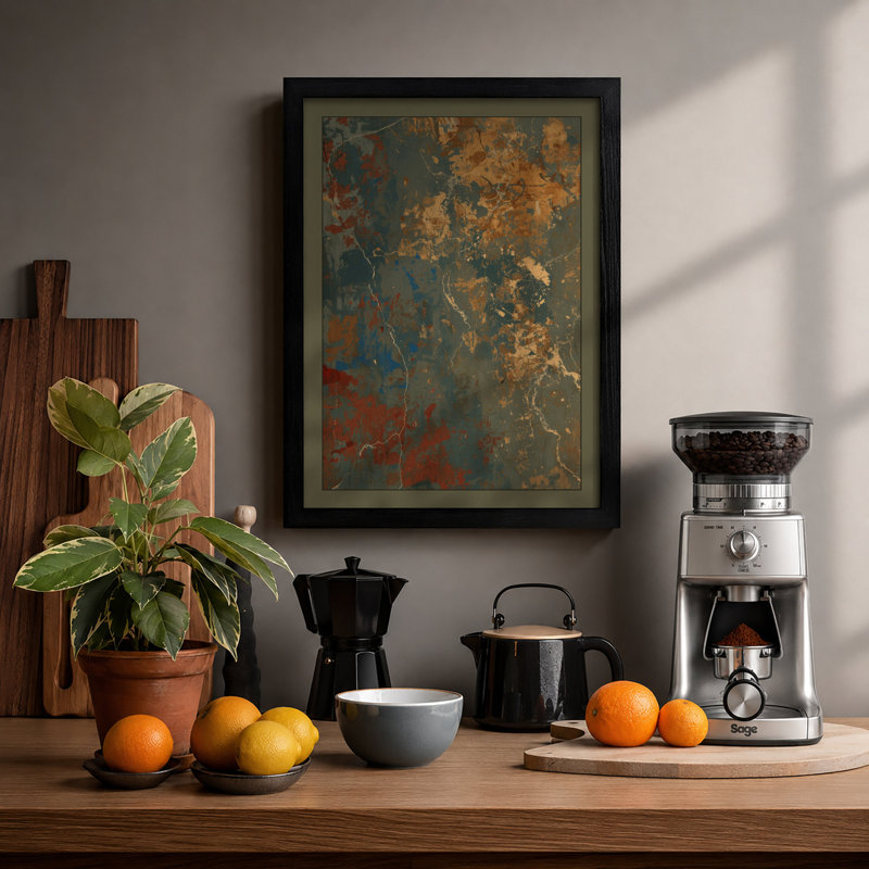 Rust and Decay Industrial - Framed Print, A2 - 59.4 x 42.0 cm, Black