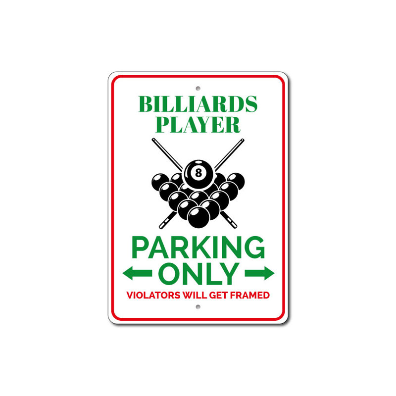Panneau de billard en aluminium, H 14 po x l 10 po x P 0,04 po