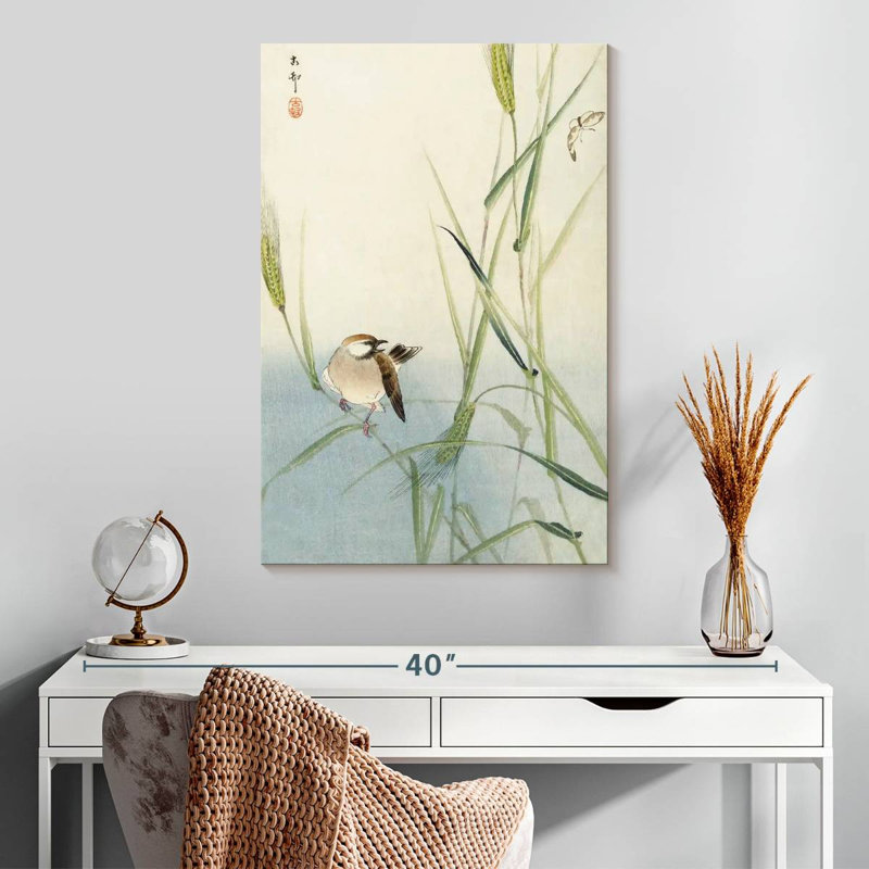 Brampt Bird And Butterfly 1900-1930, 30" H x 20" W
