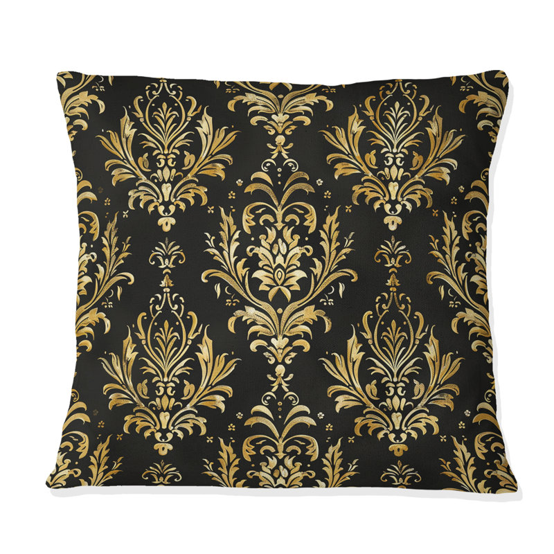Coussin décoratif damassé Glam II - Glam, H 16 po x l 16 po