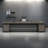 Gray Modern Luxury Desk, Desk with Lockers, Office Computer Desk
