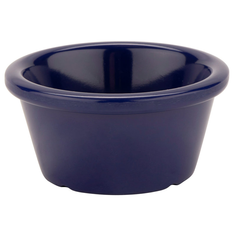G.E.T. Melamine 12 Piece Ramekin / Soufflé Dish Bakeware Set, Navy Blue
