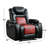 36.1'' Wide Modern and Overstuffed Breathable Leather Dual Motor Power Home Theater Seat with Adjustable Headrest, Cup Holder and USB Port-1236020591