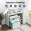 Lateral Mobile Filing Cabinet Wood Storage Organizer With Wheels