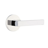 Dumont Flat Privacy (Bed & Bath) Door Lever with Round Rosette