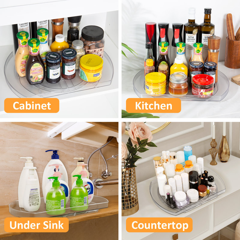 Meggett Plastic Lazy Susan Organizer
