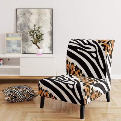 Fauteuil de chambre Zebra And Leopard