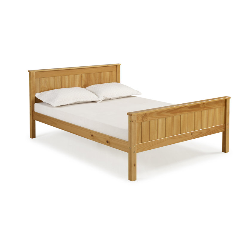 Beckett Solid Pine Platform Bed, Cinnamon, Full