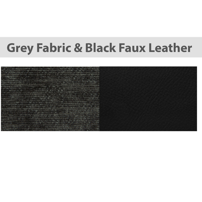 Colin Corner Sofa, Black/Grey Chenille