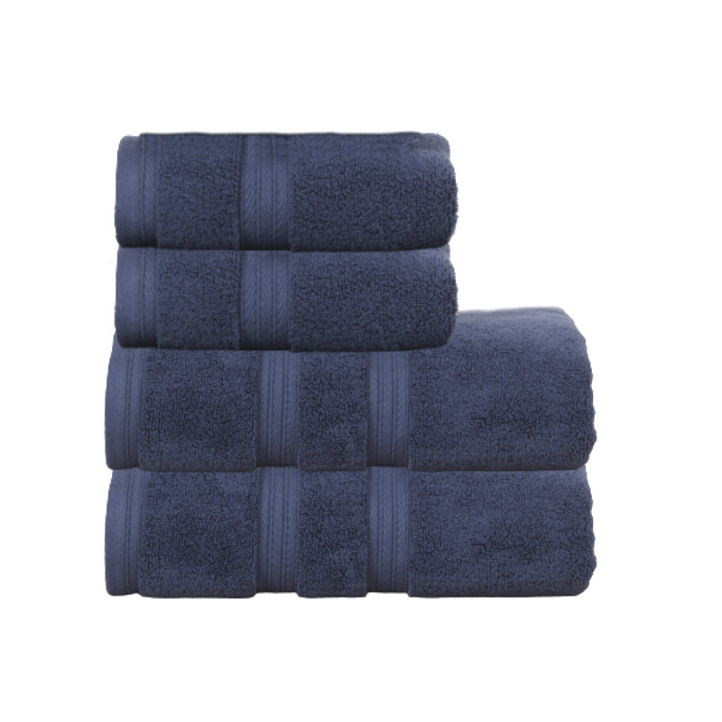 Ensemble de serviettes de bain 100% coton Elegance Essentials 550GSM Zero Twist (2 serviettes de bain, 2 serviettes à main)