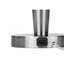 Éclairage, ensemble de 2, H 24 po, lampe de table, port USB inclus, nickel métallique, abat-jour gris, contemporain-1168859305-1168859307