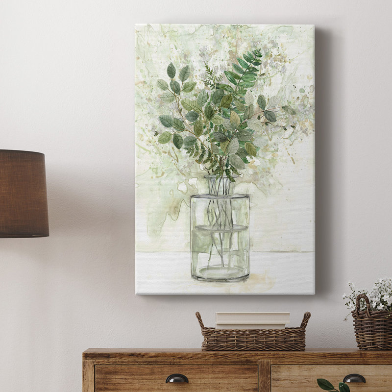 Delicate Greenery I " Delicate Greenery I ", 27" H x 18" W x 1.5" D