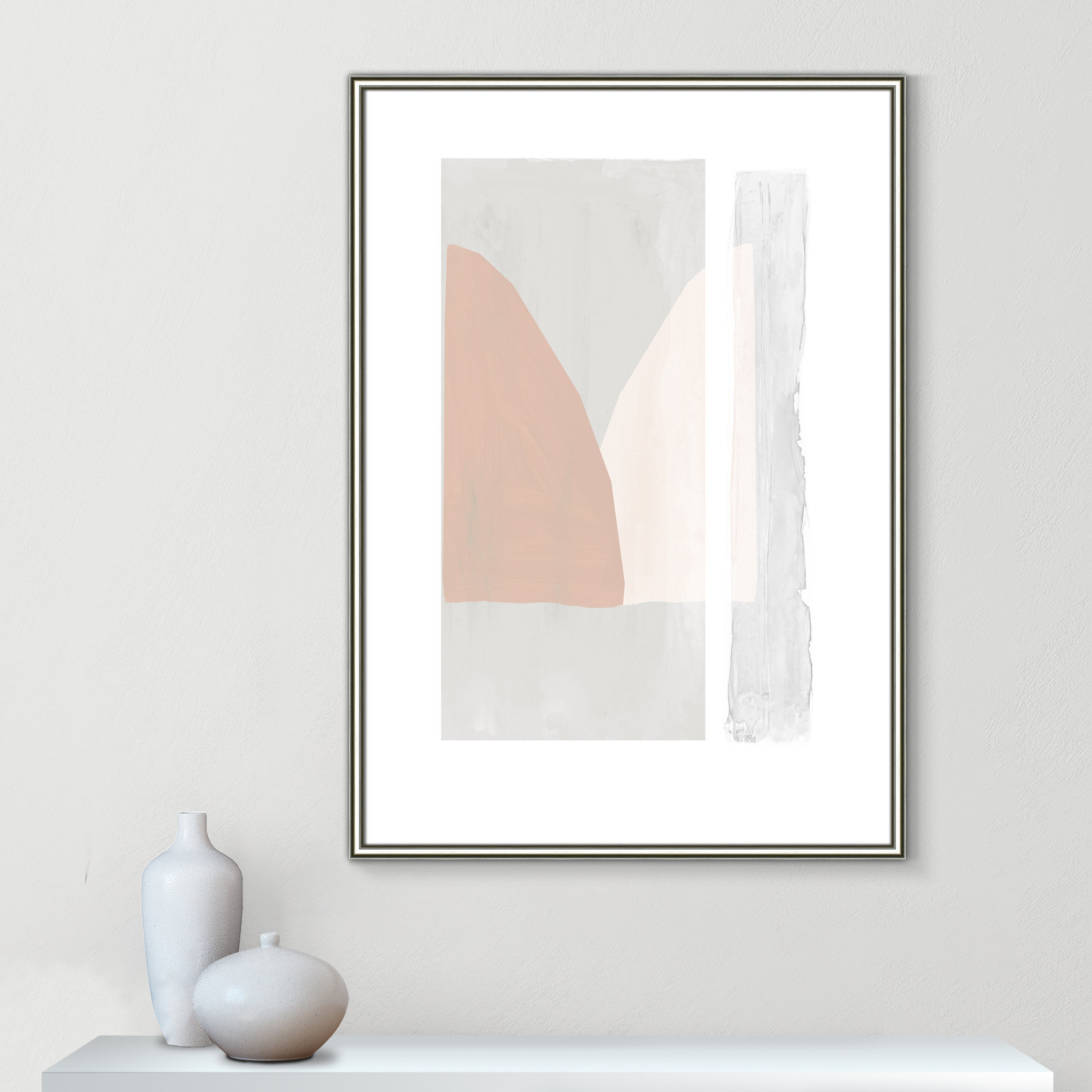 Soft and Light - Painting Print, Silver Framed Paper, 41.5" H x 29.5" W x 0.88" D