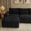 Canapé modulaire de 104 po pour salon pour canapé de salon surdimensionné avec méridienne en forme de L et porte-gobelet-1358318078-1358318066