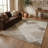 Rug Branch Lira 8' x 11' (7'10" x 10'10") Beige/Brown Geometric Indoor Area Rug, Contemporary, Medium Pile, Stain-Resistant Carpet - Living Room, Bedroom, Dining Room, and Kitchen-200098843