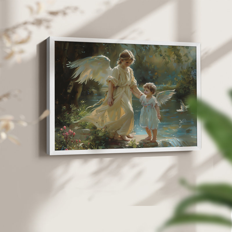 Wildlife Series-XLIX -Framed Print - Restickable, 16" H x 20" W, White