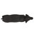 Black Dog Bench - Lightweight Concrete, No Assembly, 31.53" W X 8.82" D 16.93" H With Accent