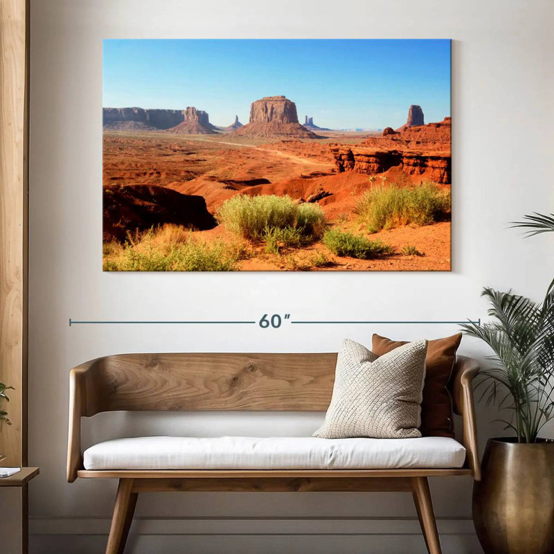 Alvord American West Awesome Monument Valley, H 34 po x l 51 po