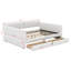 Grand lit plateforme tapissier avec port USB et tiroirs-2095317720