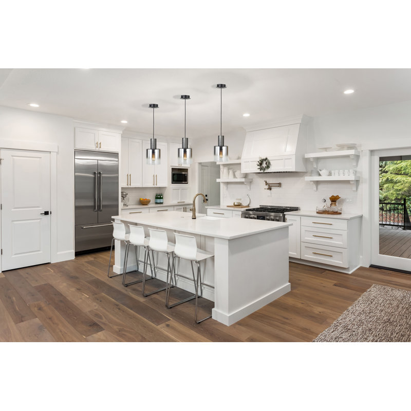Henley 1 - Light Single Pendant, Smoke Glass, Satin Black