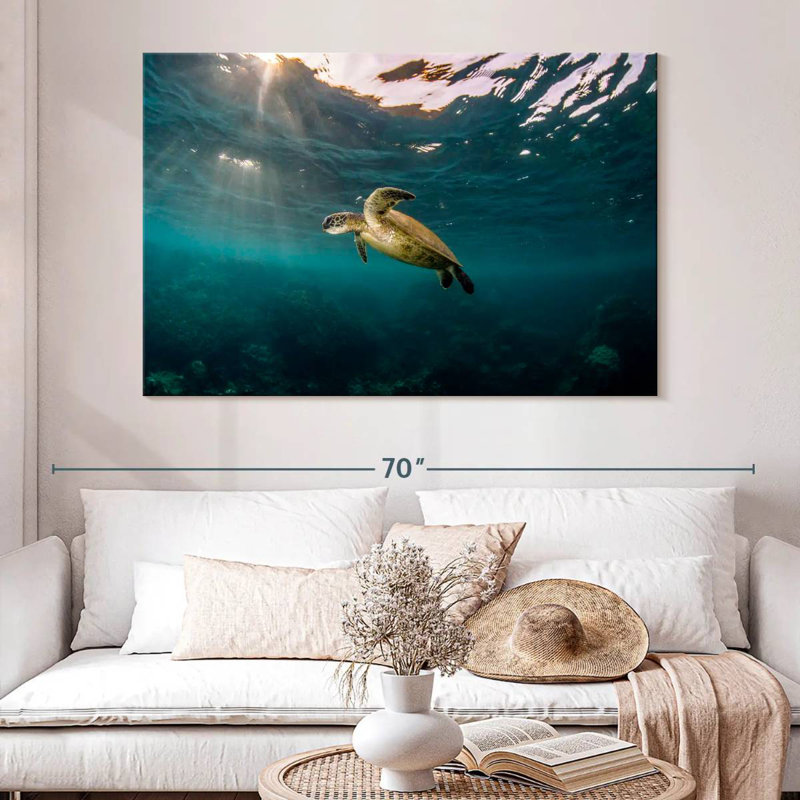 Ningaloo Reef Sea Turtle, 34" H x 51" W