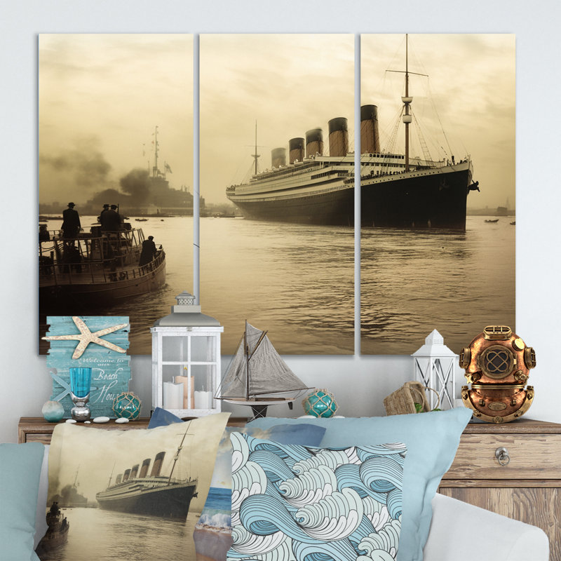 Amori - Bateau, reproduction d'art sur toile, H 40 po x l 60 po x P 1 po
