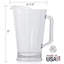 Carafe transparente 64 oz | Ensemble de 2 pichets à bière | Ensemble de pichet réutilisable, sans BPA, intérieur et extérieur pour l'eau, la limonade, le jus, la boisson gazeuse et la bière