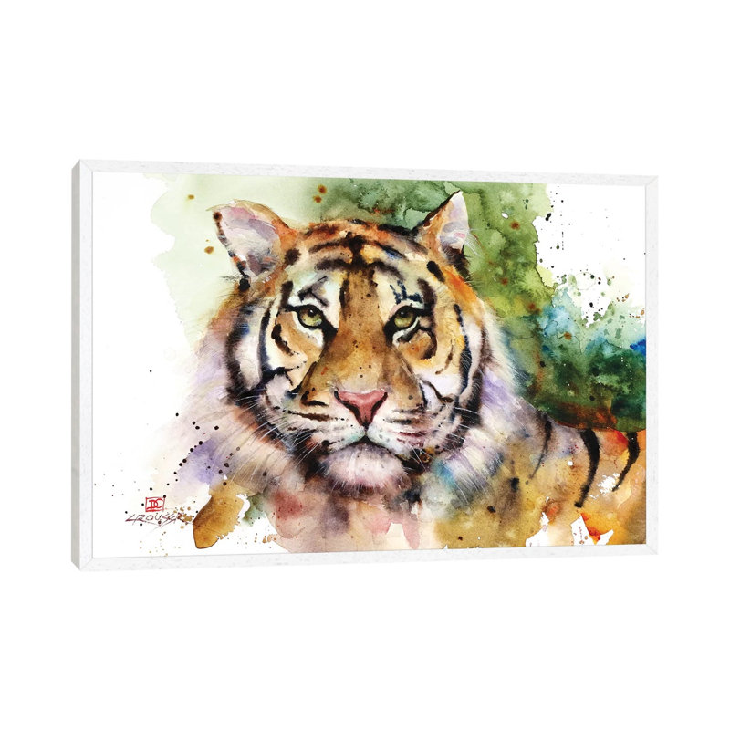 Majestic by Dean Crouser - Floater Frame Painting on Canvas, 66.04 cm H x 45.72 cm W, White Framed