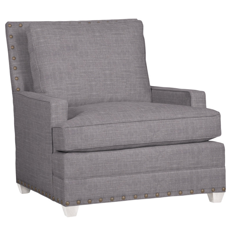 Riverside Armchair, No, Nomad Slate Crypton® Chenille, Casa Blanca