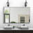 Oversized Modern Rectangle Bathroom Mirror with Aluminum Frame-592410650-592410651