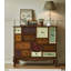 Commode en bois massif Boho Farmhouse, armoire de rangement multi-tiroirs en patchwork multicolore