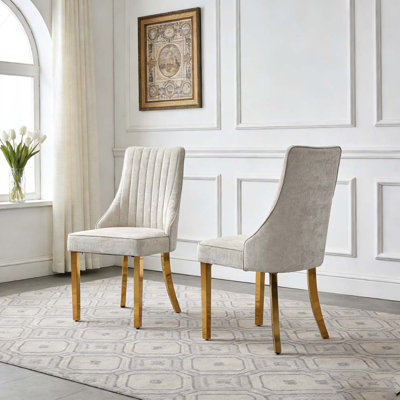 Chaises de salle à manger en chenille