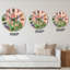 Hollyhocks Growing On Facade - Horloge murale Colonial-1521640484