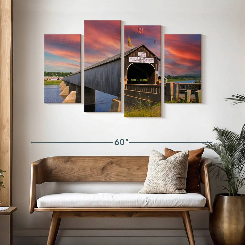 Hartland Covered Bridge, 32" H x 52" W