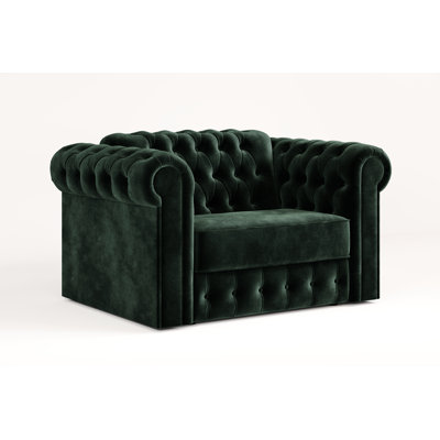 Jay-Be Chesterfield Snuggler Sofa Bed with E-Sprung Mattress - Luxe Velvet