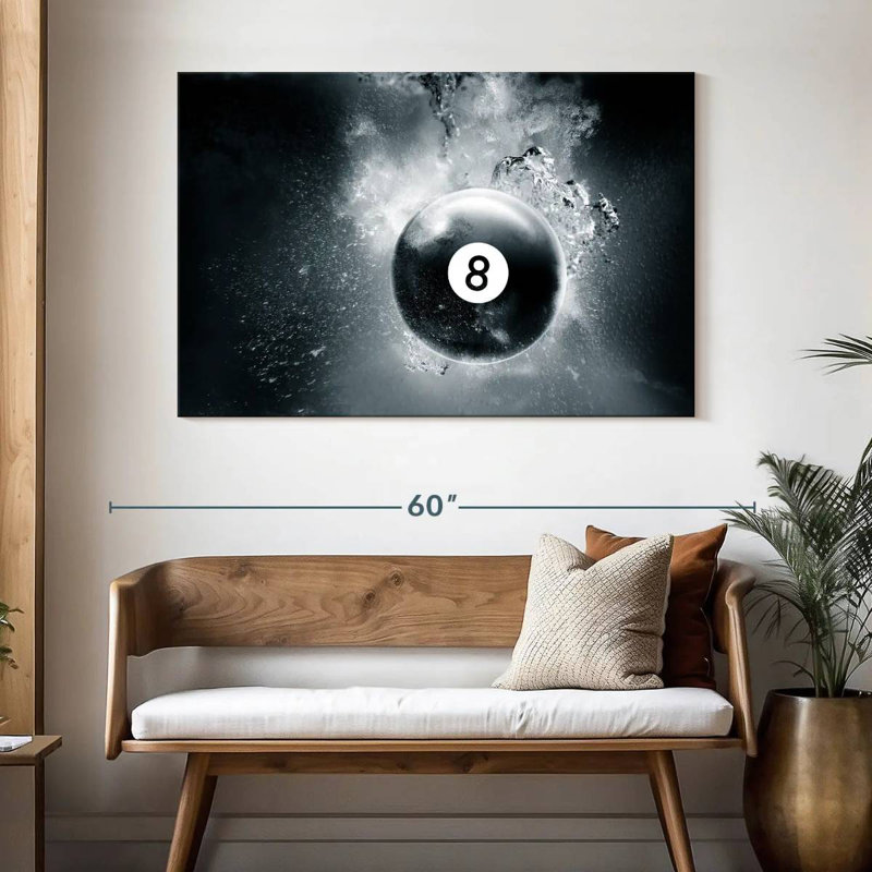 Goutte d'eau à huit boules, H 32 po x l 48 po