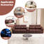 5 modulaires modulaires en cuir brun foncé, confortables pour le salon avec fauteuil inclinable électrique, porte-gobelets et rangement, conception moderne