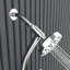 Système de douche complet en chrome